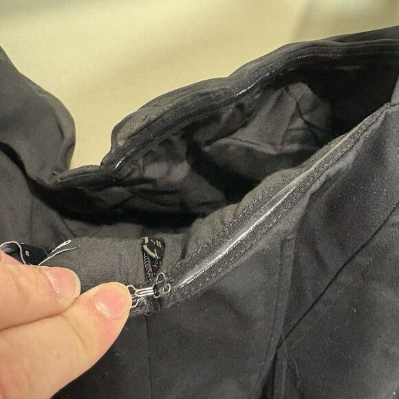 ASOS DESIGN Black Structured Chiffon Sleeve Bustier Top Mini Dress US 12 NWT - Picture 10 of 10